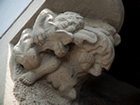Cherub carving made in stone